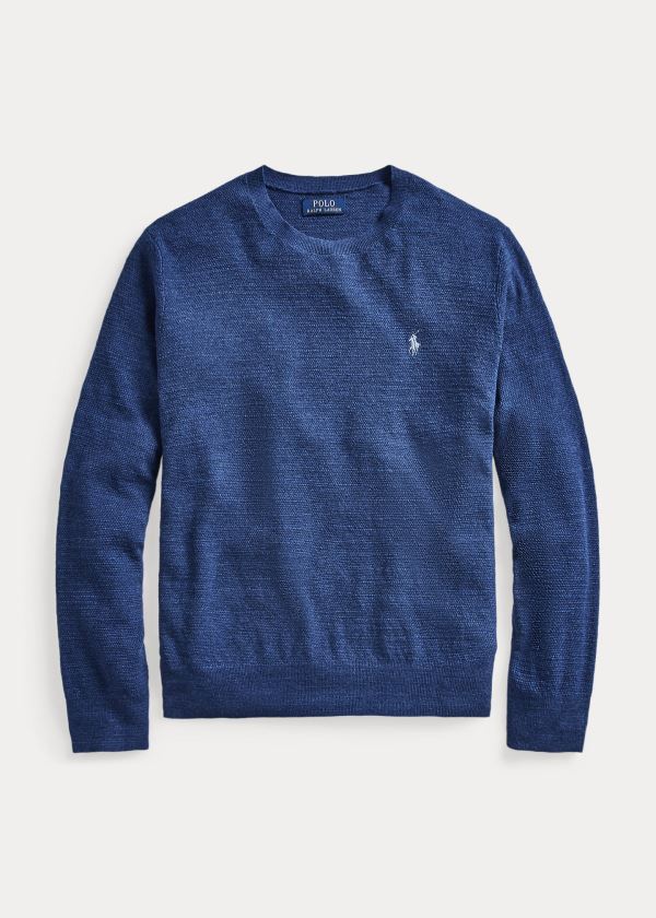 Suéter Polo Ralph Lauren Algodão-Linen Crewneck Homem 60389-NRGX